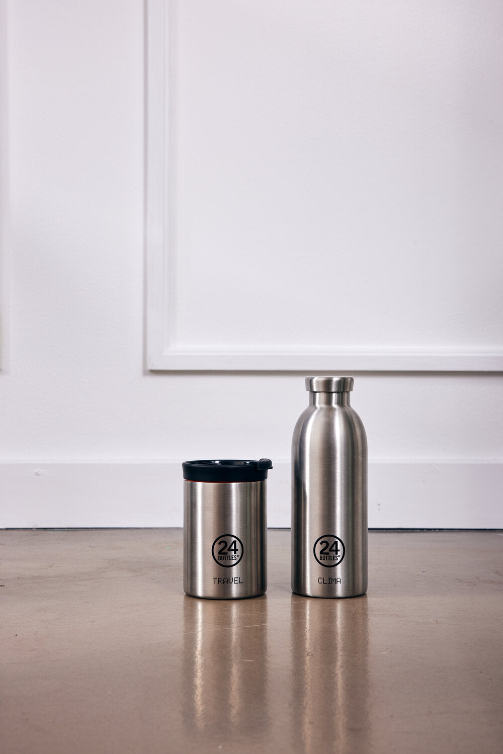 24Bottles Clima flaske, Steel - 500 ml. - Bahne